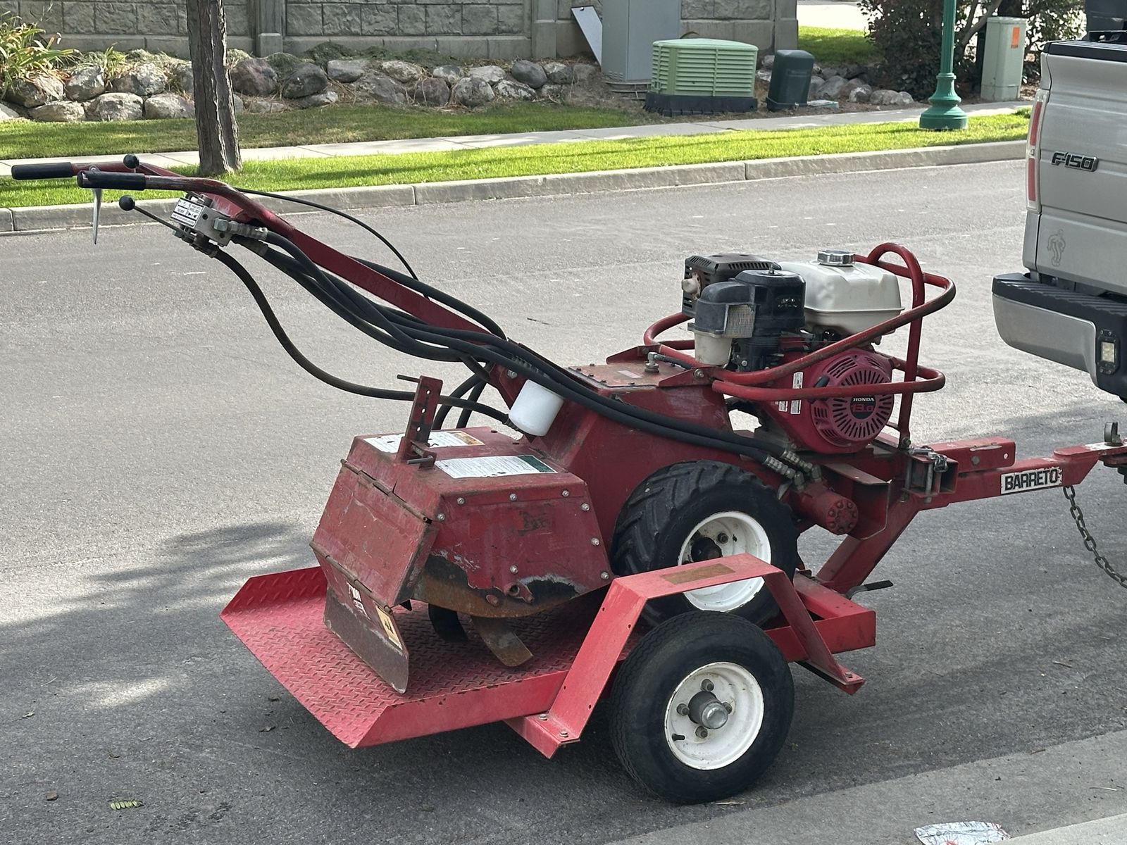 Barreto Hydraulic Rear-Tine Tiller w/ Trailer – Honda GX390 – Runs Perfect