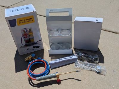 New in box oxymapp brazing kit. HVAC. plumbing. artwork
