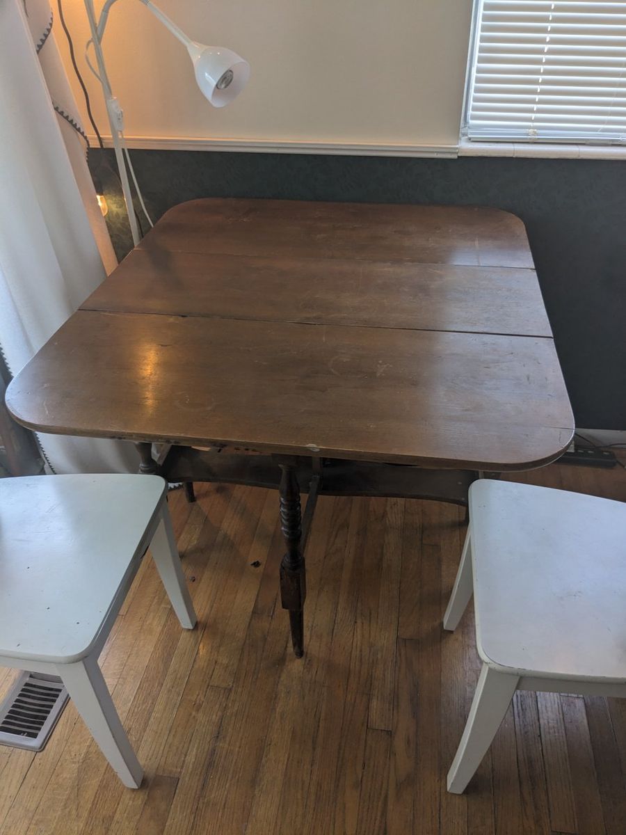 antique gateleg drop leaf table 