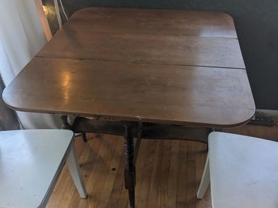 antique gateleg drop leaf table