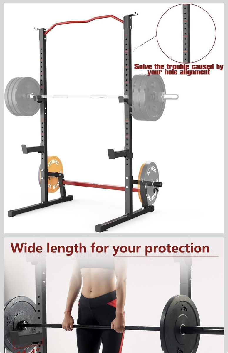Squat Rack Barbell Rack Squat Stand Bench,Pull Ups