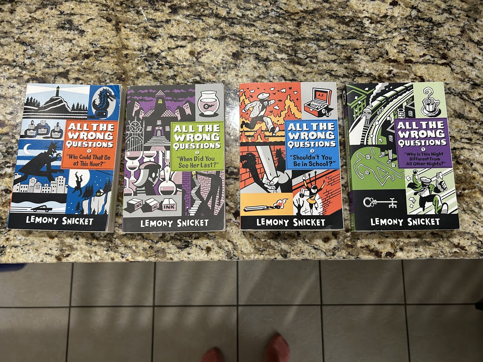 Lemony Snicket All the Wrong Questions Complete Book Series