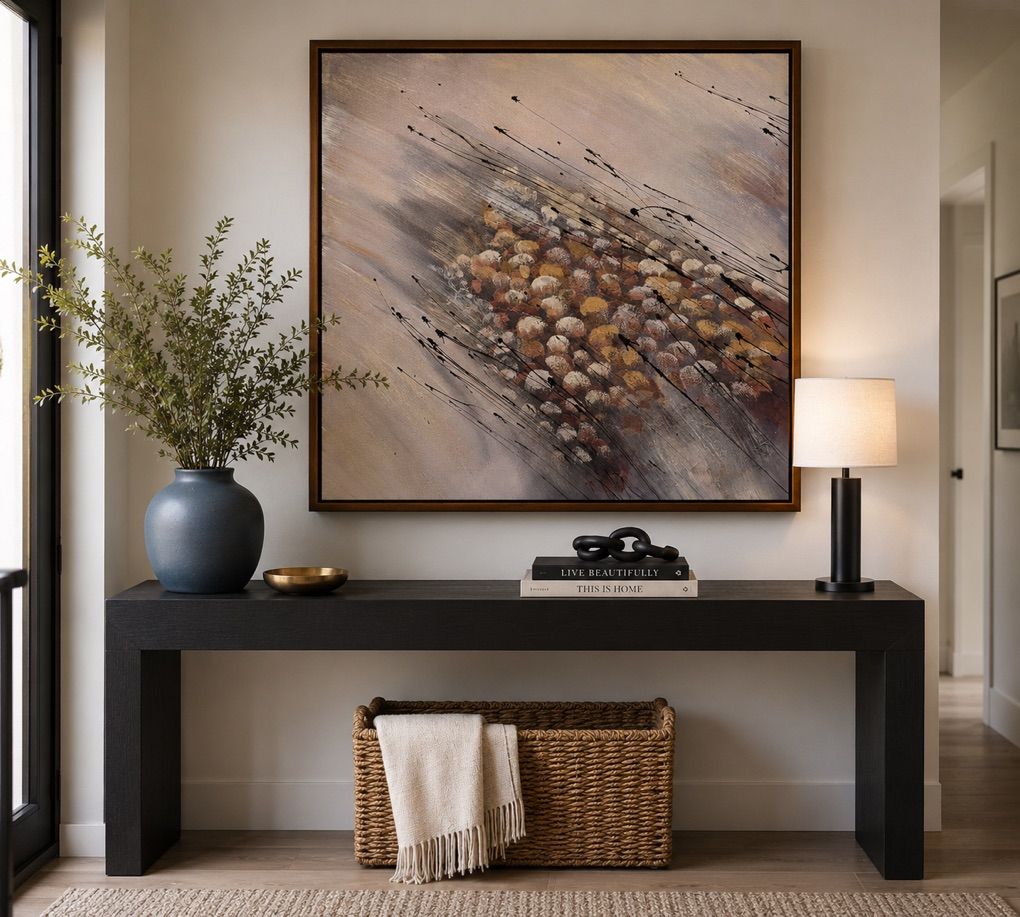 Hand Painted Artists Guild Of America Abstrat Art