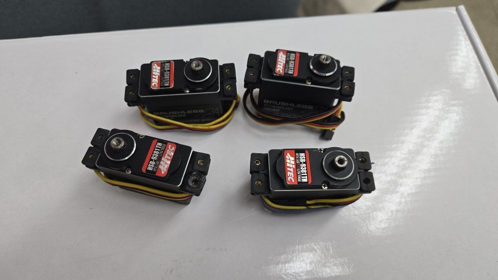 4 factory refurbished Hitec 9381-TH servos