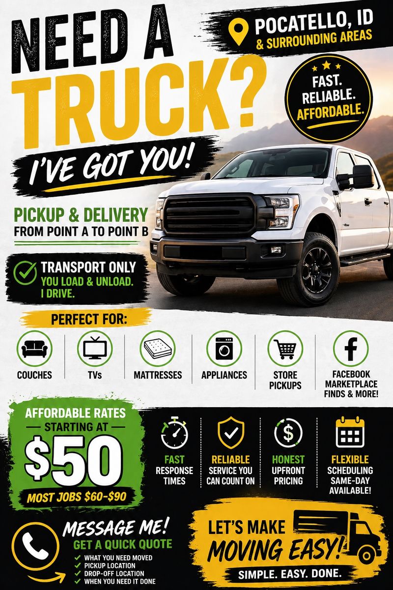 Need a truck?!