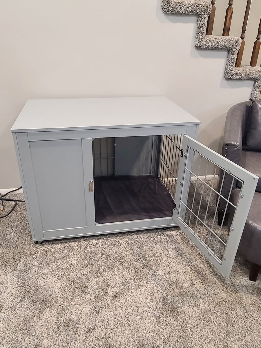 Wooden "Furniture" Dog Crate $90 obo