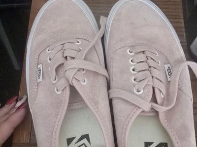 Pink vans shoes.