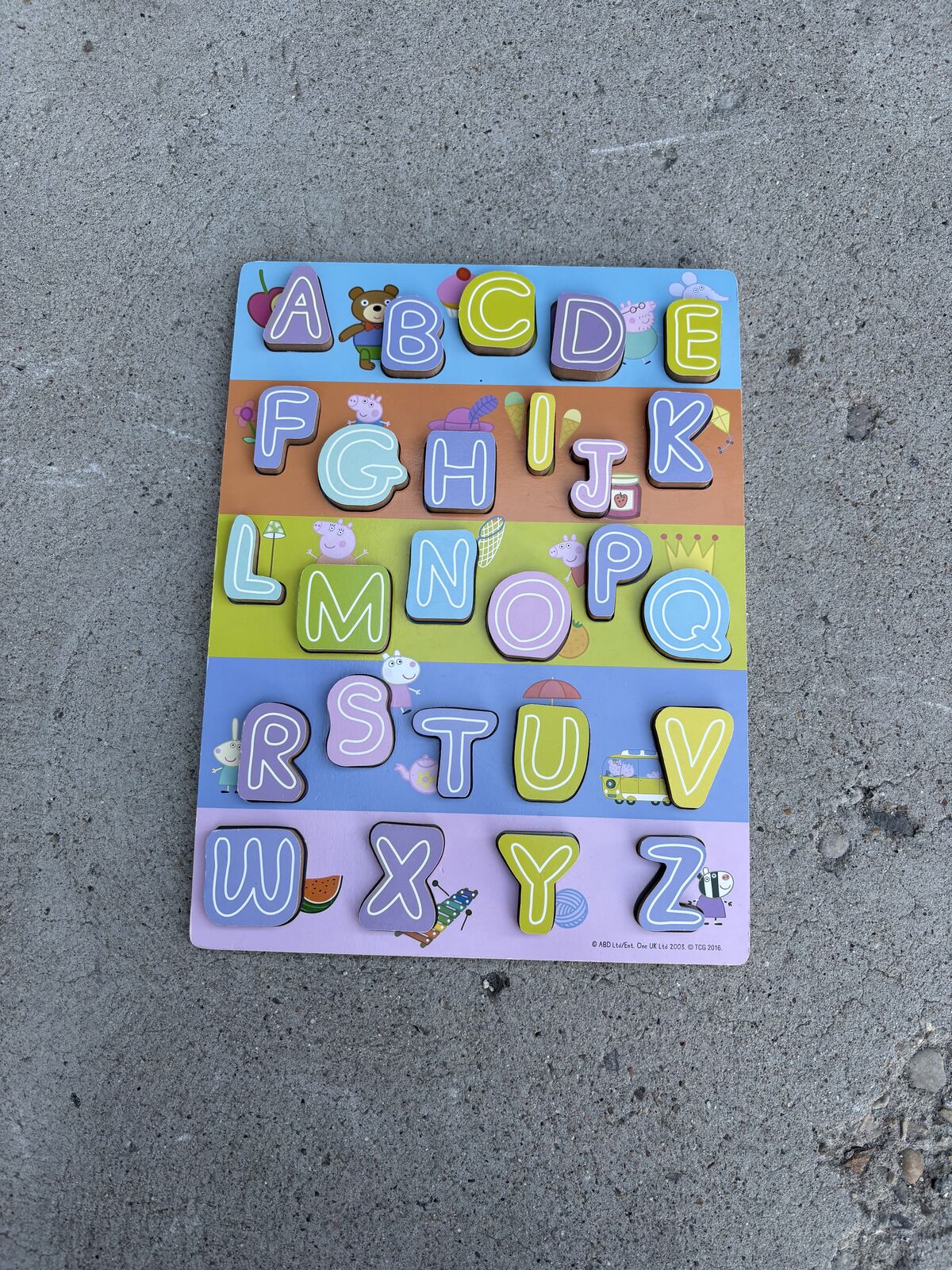 ABC Peppa Pig Wooden Puzzle $15 cash/venmo in Draper