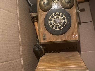 Vintage Wall Mount Rotary Telephone