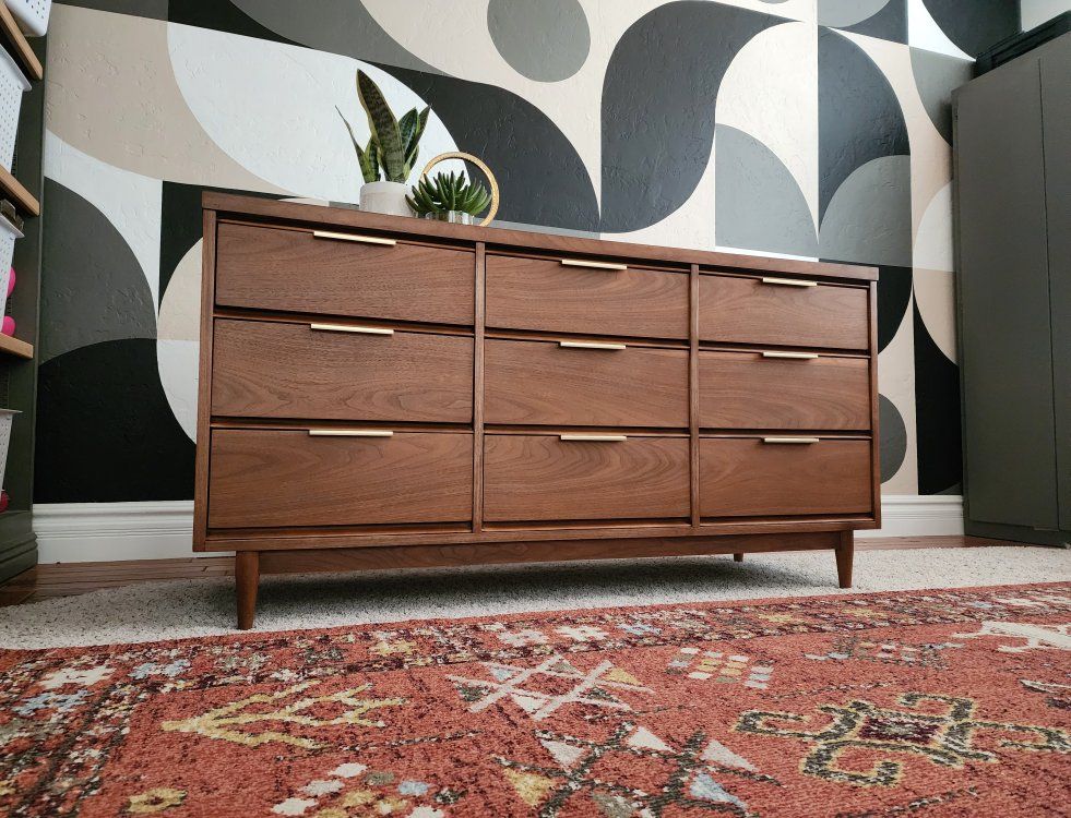 Stunning Walnut Authentic MCM Dresser