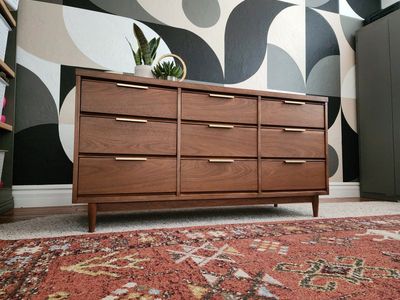 Stunning Walnut Authentic MCM Dresser