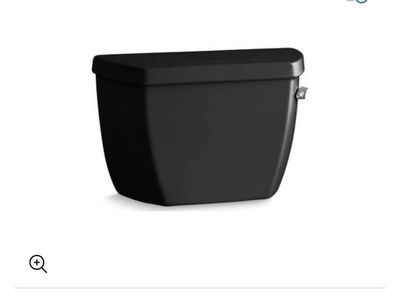 Kohler K-4484-RA-7 1.0 GPF Black Toilet Tank Commercial Application