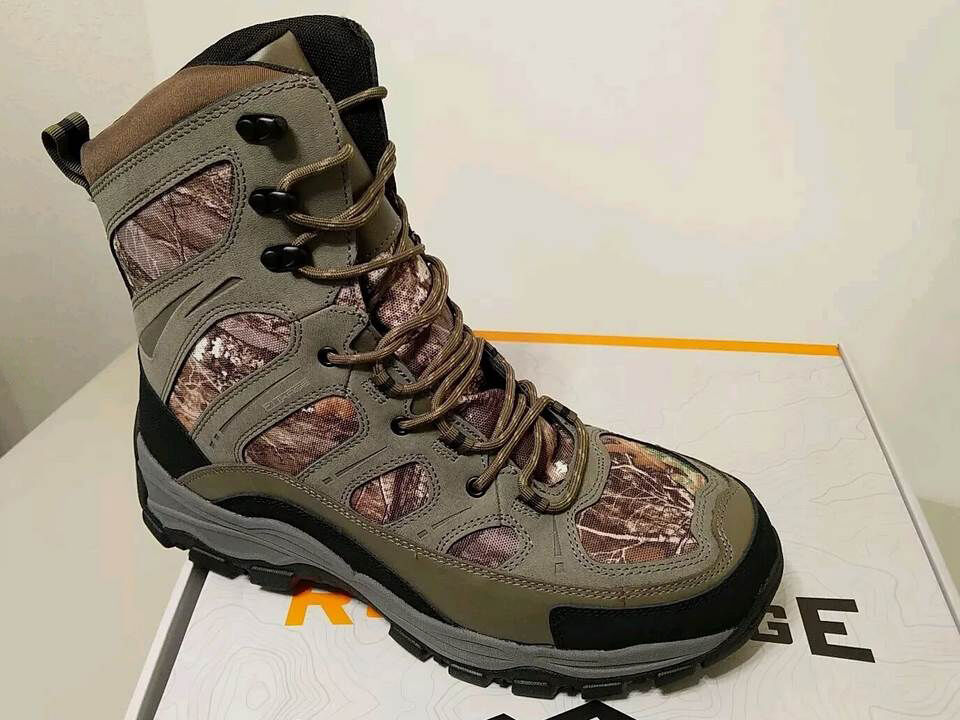 400 gram insulated waterproof hunting hiking boots realtree edge (size 13)