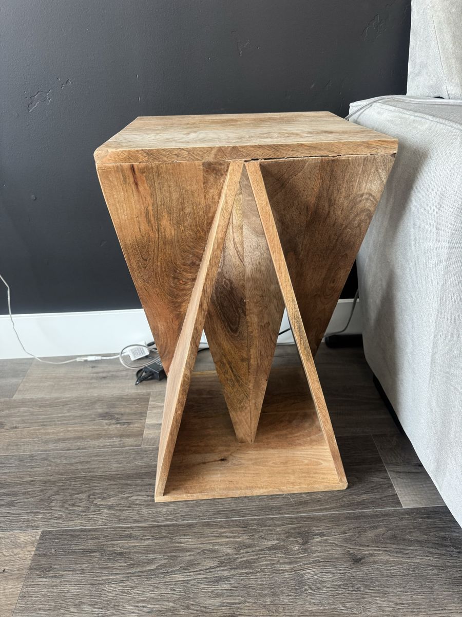 Wooden end table