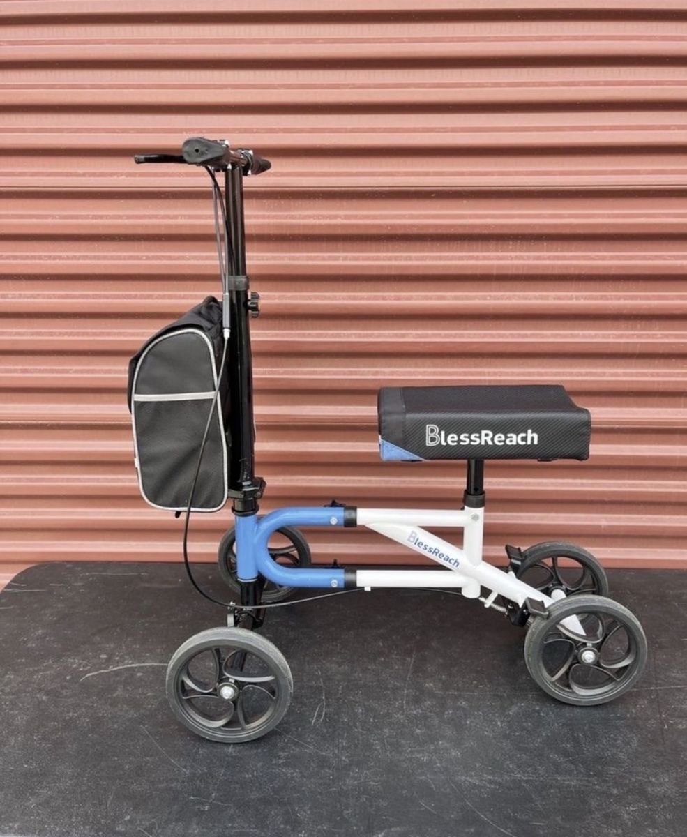 Brand New Bless Reach Economy Post Surgery Medical Knee Scooter Fully Adjustable and Foldable. I Assembled do you don’t have to