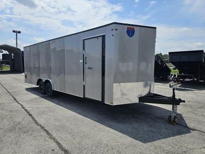 102 X 24' Victory V-Nose Enclosed Car Carrier Trailer For Sale