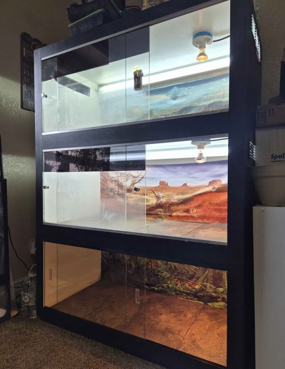 Triple Decker Reptile Enclosures