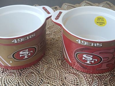 Set of 2 SF 49ers Dipping Bowels