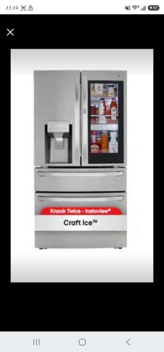 LG ThinQ craft ice Fridge