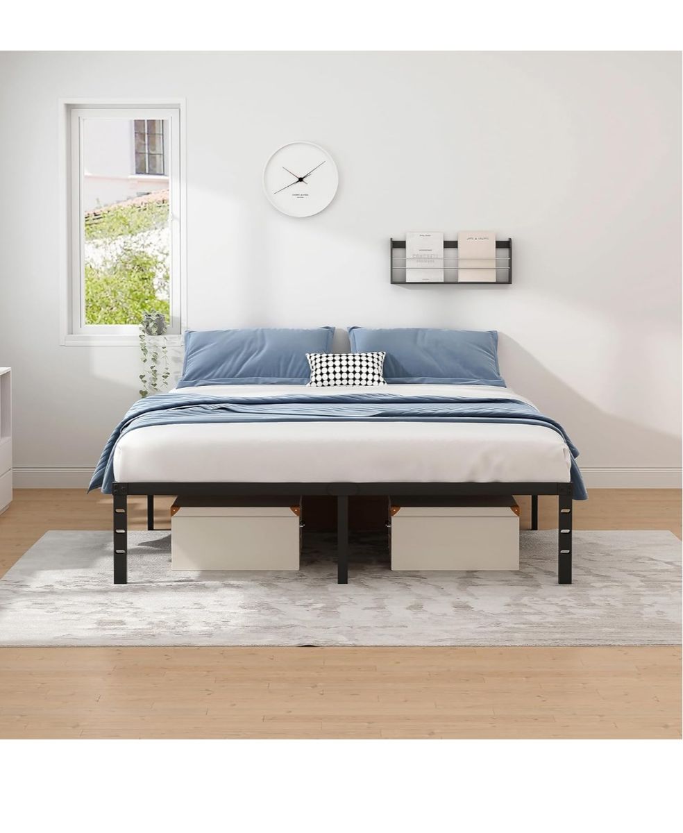King Metal Platform Bed 18" Clearance