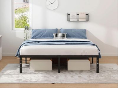 King Metal Platform Bed 18" Clearance