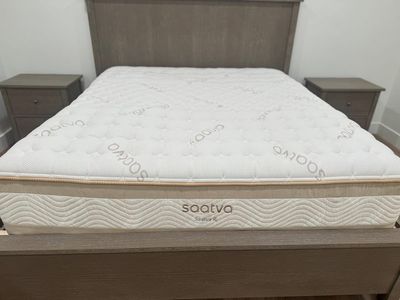 Saatva RX: Plush Queen Mattress w/ Organic Cotton Cover- Like New (Adjustable Base Available!)