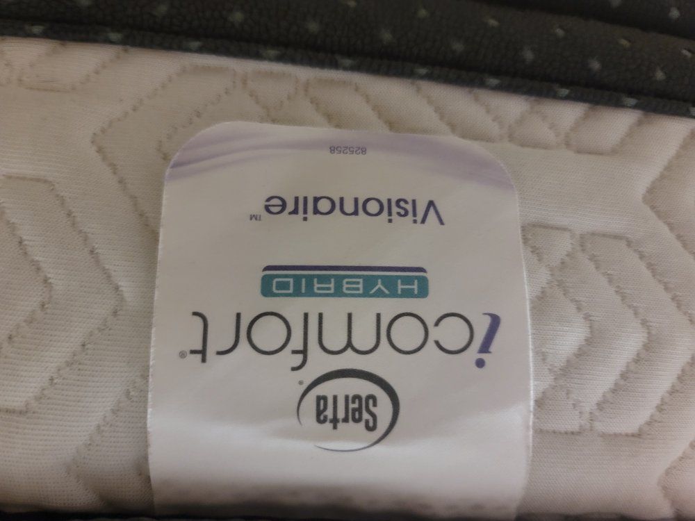 serta hybrid icomfort  queen mattress, boxspring