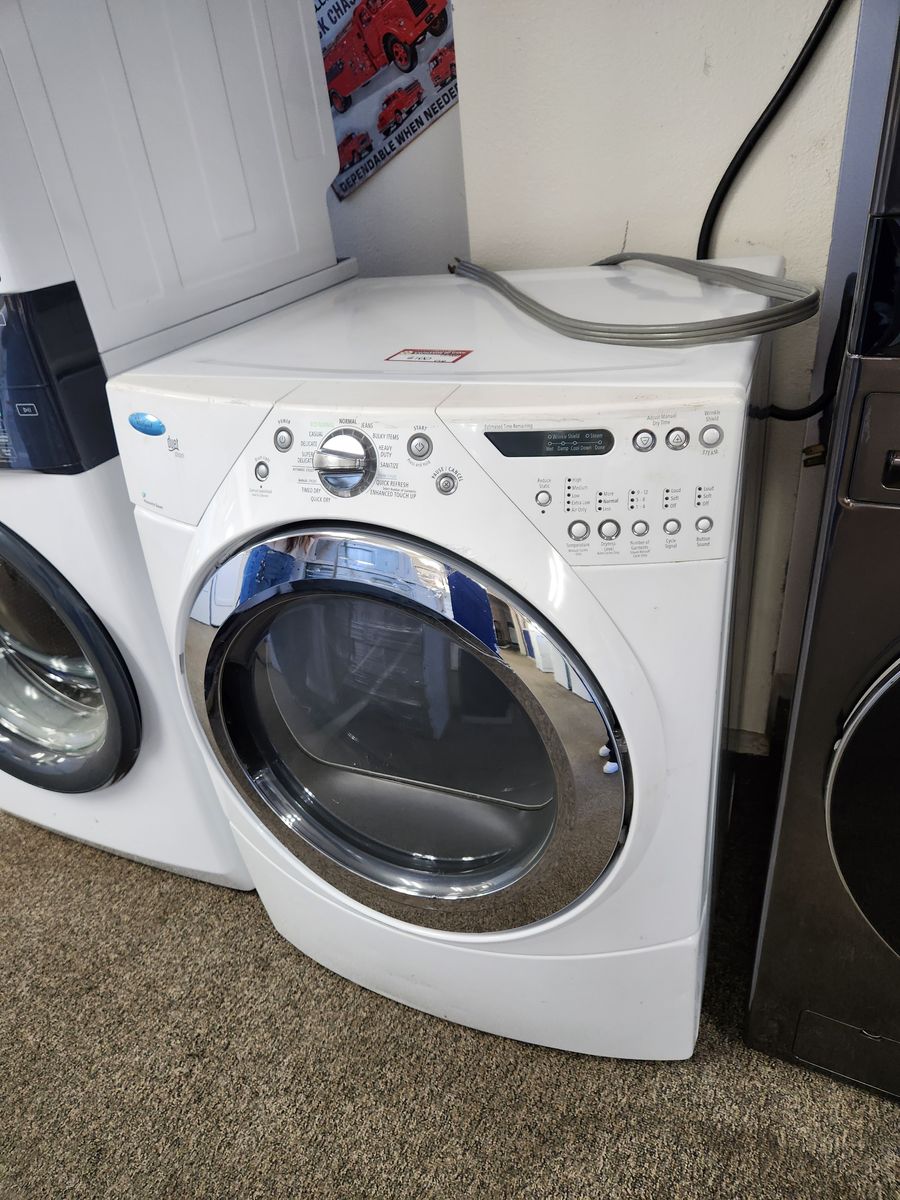 Whirlpool Duet Steam Dryer White Front Load Electric UsedGood Condition
