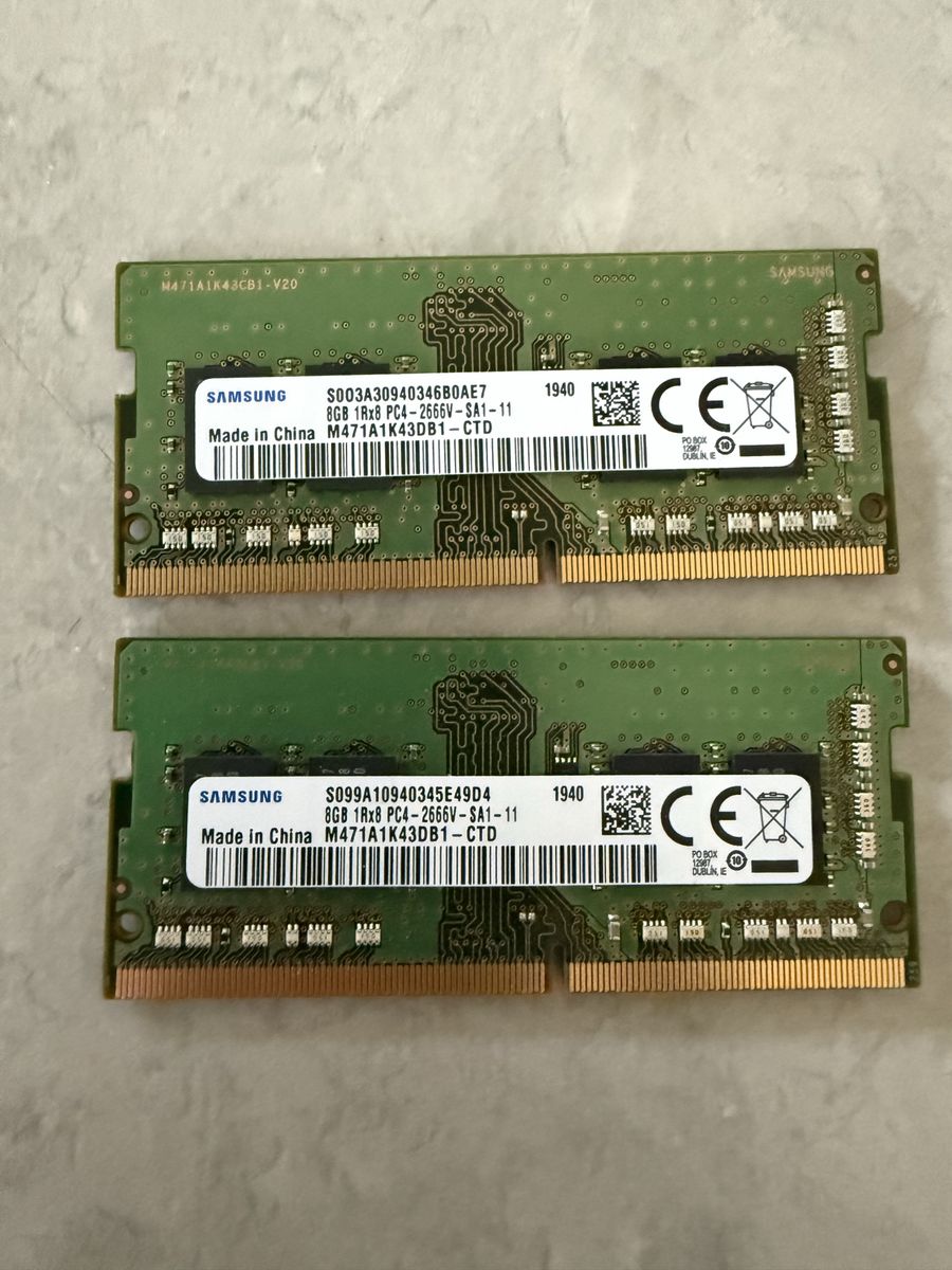 Samsung 16GB (2x8GB) DDR4 2666MHz SODIMM Laptop RAM Memory