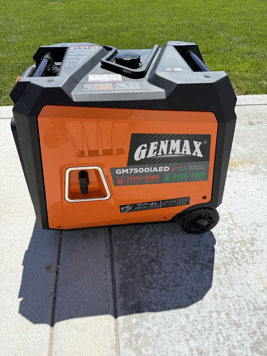 GenMax 7500 watt inverter generator 