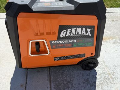 GenMax 7500 watt inverter generator