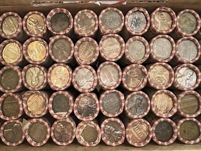 2500 US Copper Pennies (50 Rolls) - Wheat, Indian Head, Errors - Collector's Mix