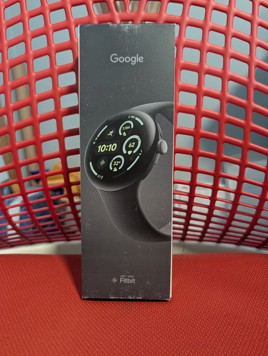 Google Pixel Watch 3 45mm 2024 Matte Black Obsidian Band - Wi-Fi