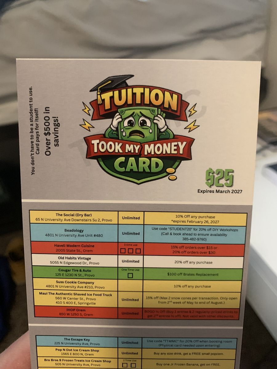 Student Discount Card Business Buy Out