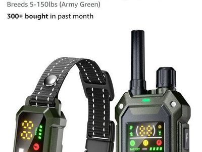 Blackdog Military Dog Shock Collar with Remote - Army Green