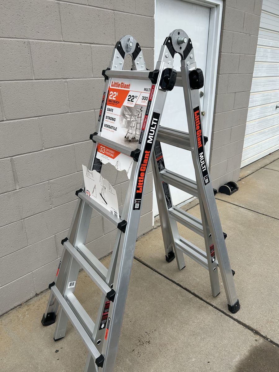 Brand new little giant multi 22ft ladder