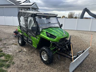 2014 Kawasaki Teryx 4 800 LE UTV with Full Enclosure & Snow Plow & optional Trailer.