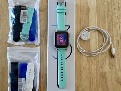 Gabb Watch 3 with box, charger, extra bands, and protective case