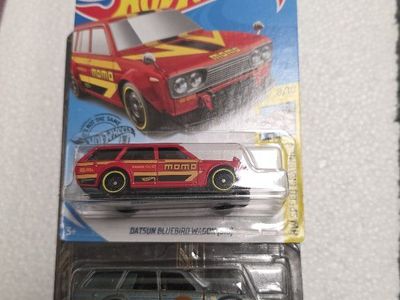 Hot Wheels Datsun Bluebird Wagon Momo 1/64 Scale Die-Cast Toy Car Lot of 2 2019/2020