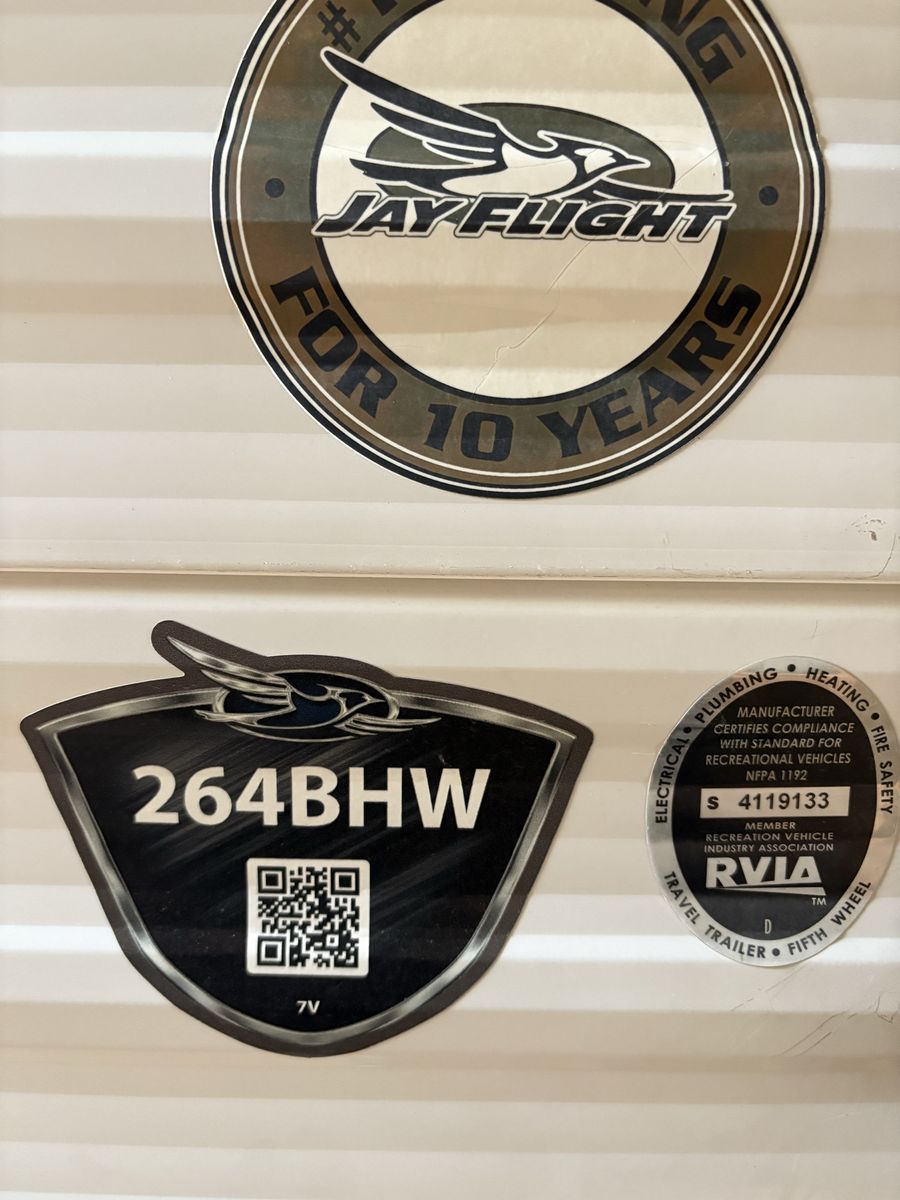 2016 Jayco Jay Flight SLX 264BHW 26' Bumper Pull Travel Trailer - Sleeps 8