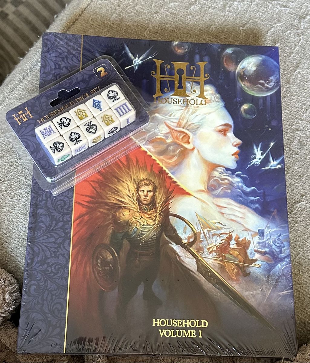 Household Volume 1 RPG Rulebook & Dice Set - New, Sealed Role Playing Game Adventure