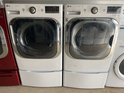 LG steam washer and gas dryer