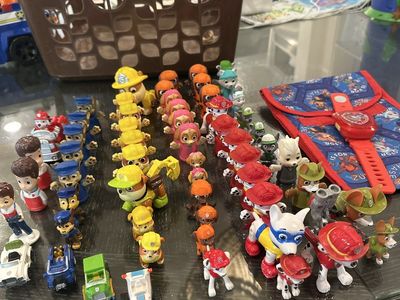 Paw Patrol Figures Vehicles and Watch Set Lot