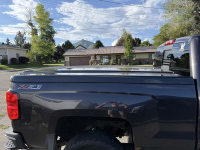 2015 Chevy Silverado Metallic Gray 1-Piece Tonneau Cover - Good Condition