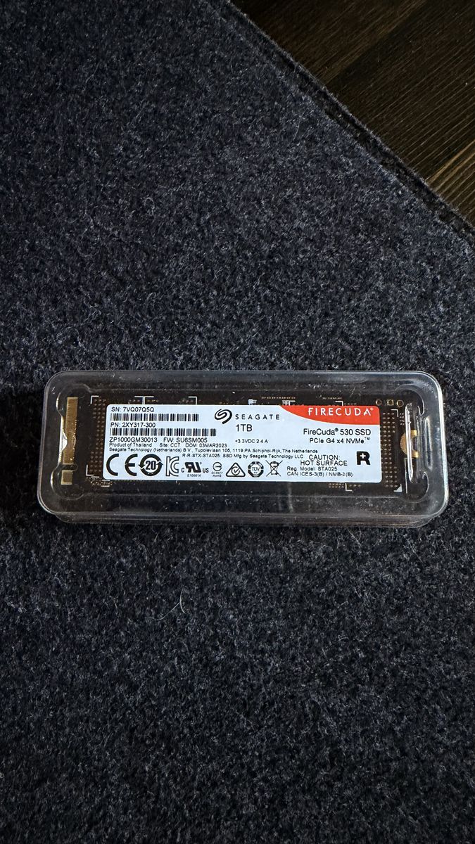 Seagate Firecuda 1TB NVME SSD