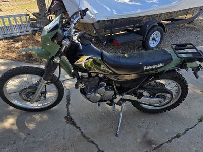 Kawasaki KL250 Super Sherpa Dual Sport Motorcycle - Green, 3781 Miles