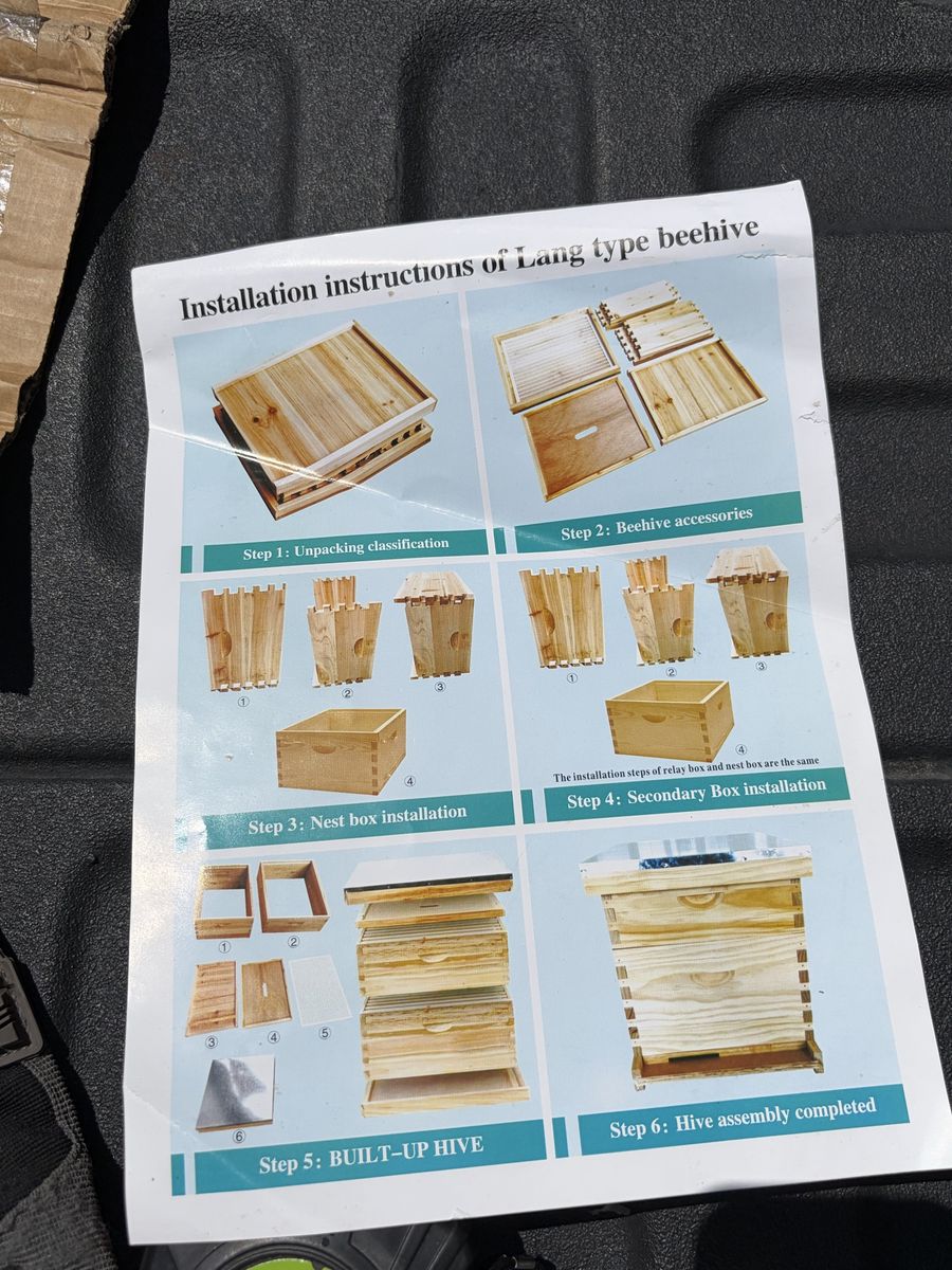 New Unassembled Langstroth Beehive Kit - Complete Multi-Layer Hive
