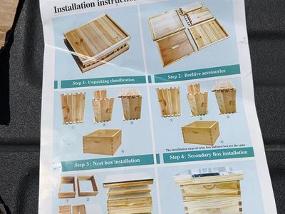 New Unassembled Langstroth Beehive Kit - Complete Multi-Layer Hive