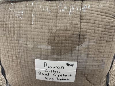 Beddys KING Rowan cotton Zipbase dual comfort