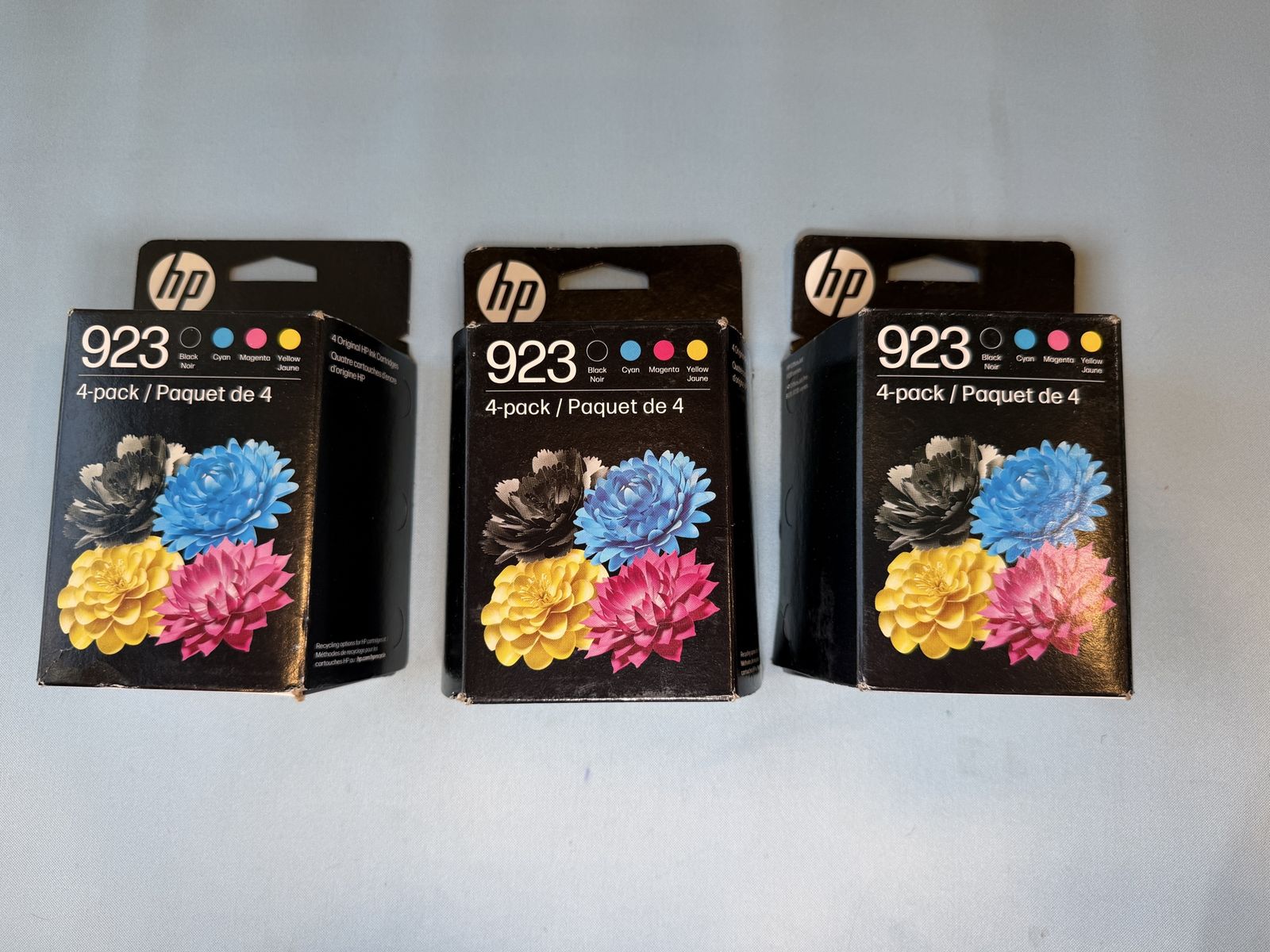 HP 923 Ink Cartridges – 4-Pack (Black, Cyan, Magenta, Yellow) - $50 each
